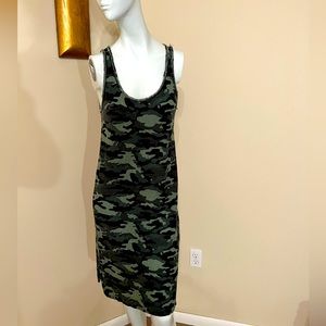 Majestic Filatures linen camo dress / coverup. Size 3.